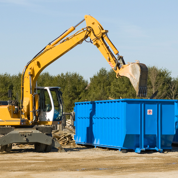 what size residential dumpster rentals are available in Houston TX